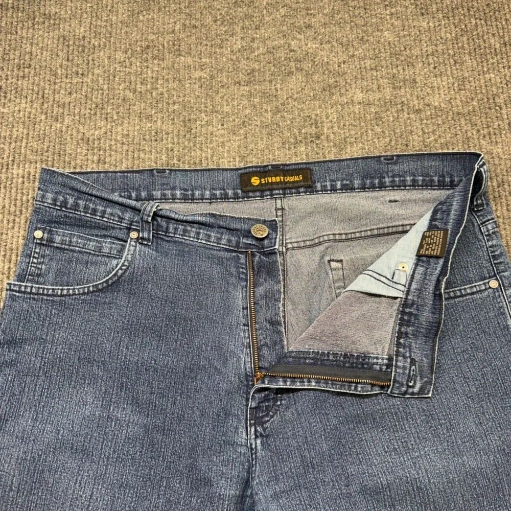 Sturdy Casuals‎ Mens 44 Straight Leg Jeans Medium Wash Rugged Workwear Denim
